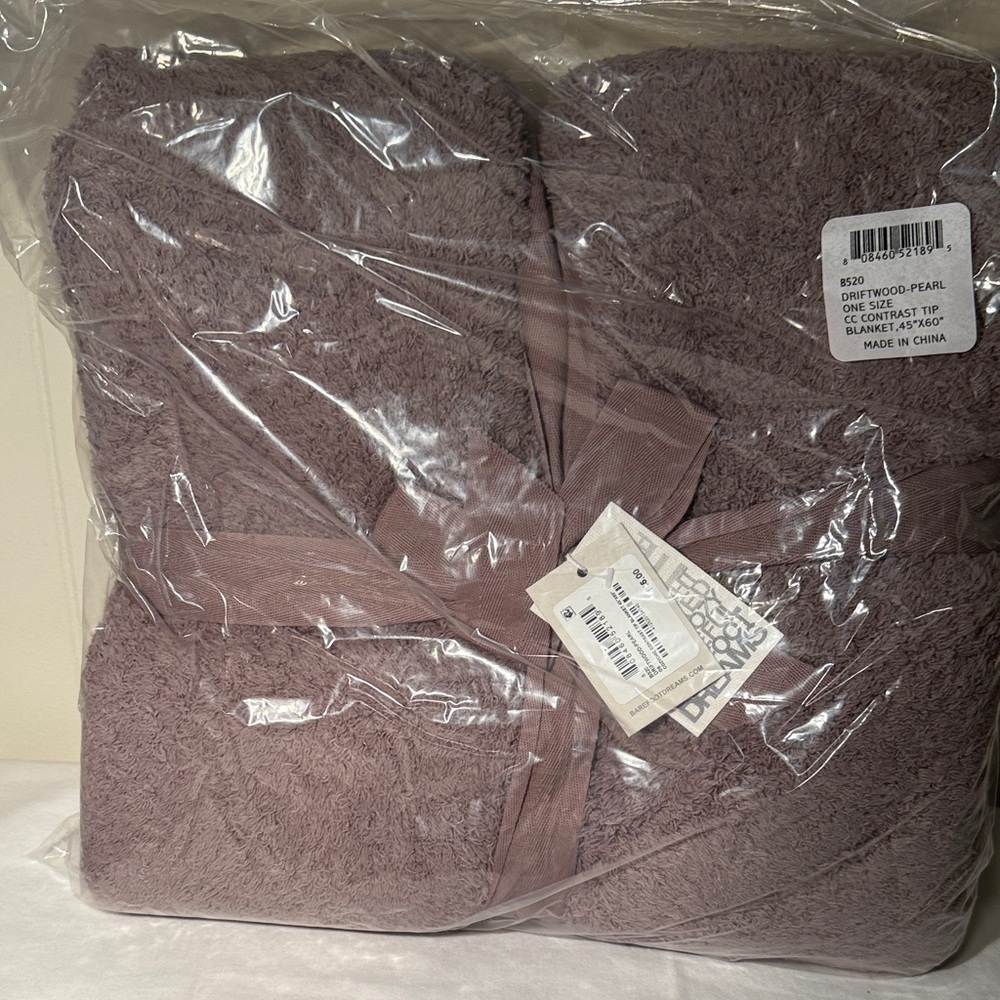 Barefoot Dreams CozyChic Throw in Driftwood Pearl (Dusty Purple)